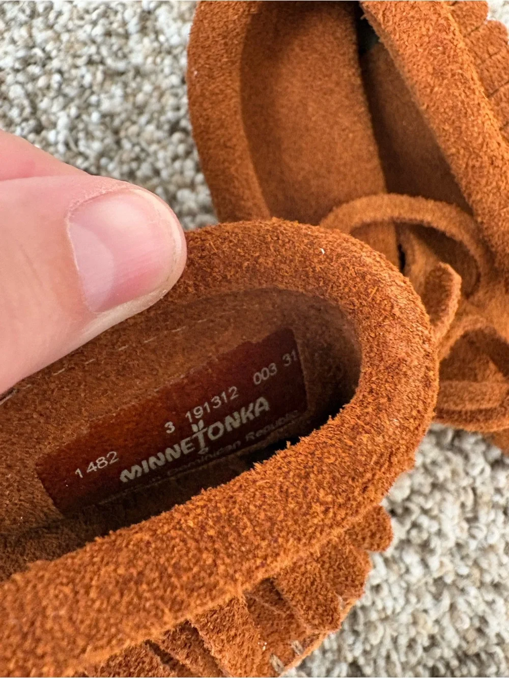 Minnetonka suede baby
